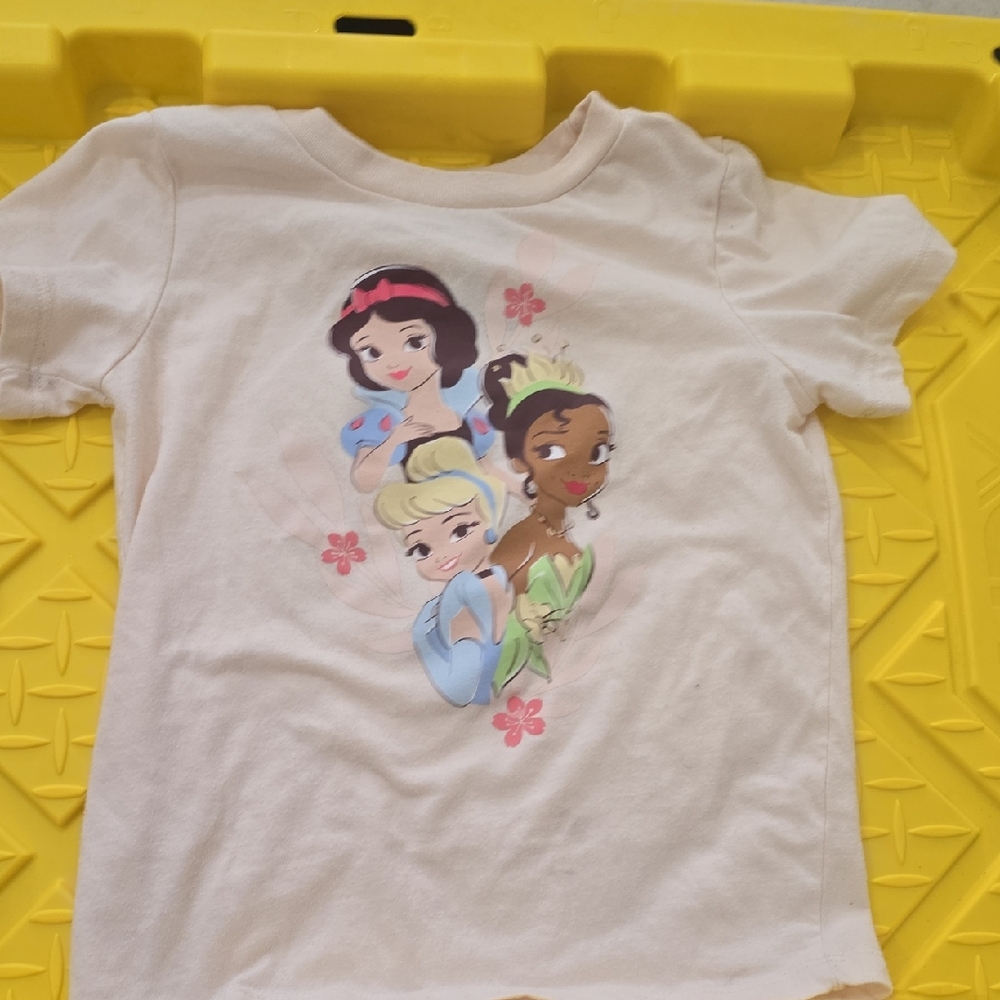 Disney Cream T-Shirt with Princess Trio